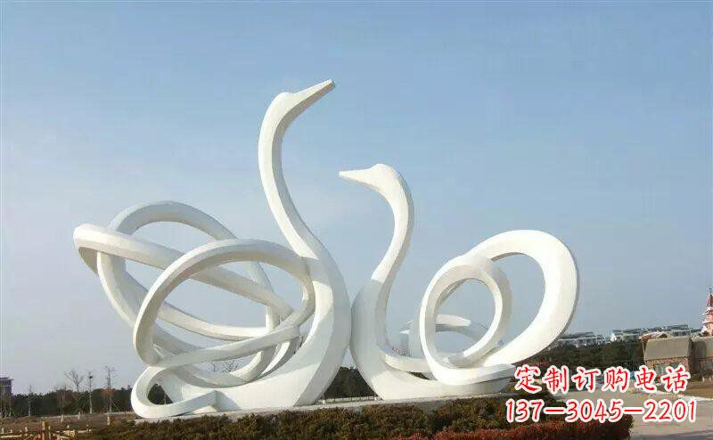 漳州不锈钢制作的天鹅雕塑
