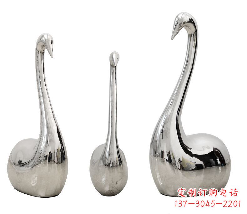 漳州精美不锈钢天鹅雕塑
