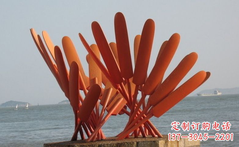 漳州精美不锈钢船桨雕塑