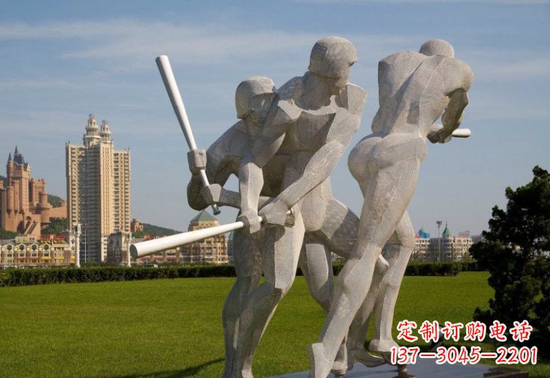 漳州棒球雕塑象征着美好回忆