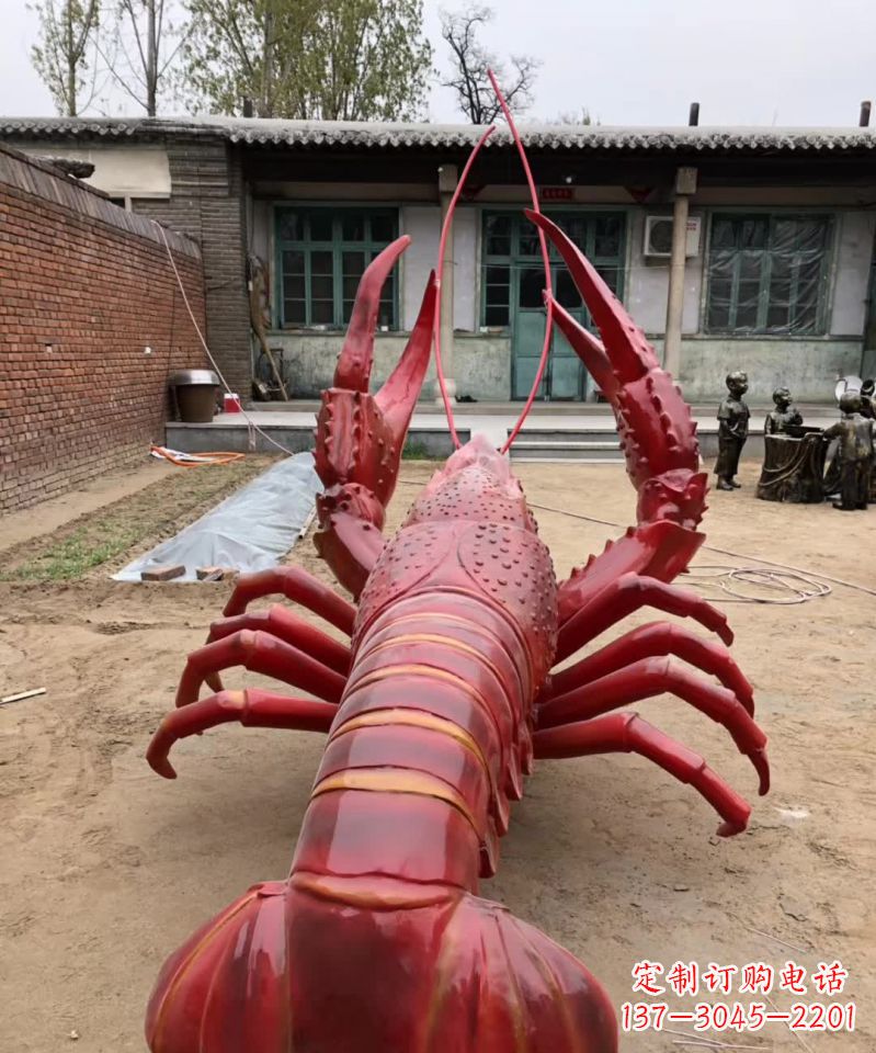 漳州不锈钢大龙虾雕塑雕塑之美