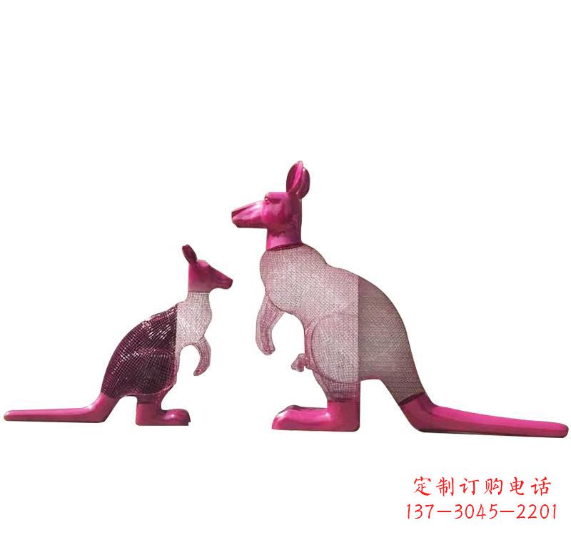 漳州不锈钢袋鼠雕塑——传承澳大利亚文化