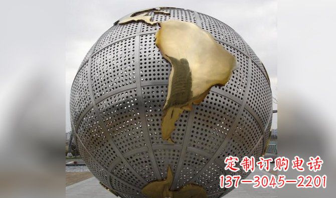 漳州不锈钢地球地图雕塑