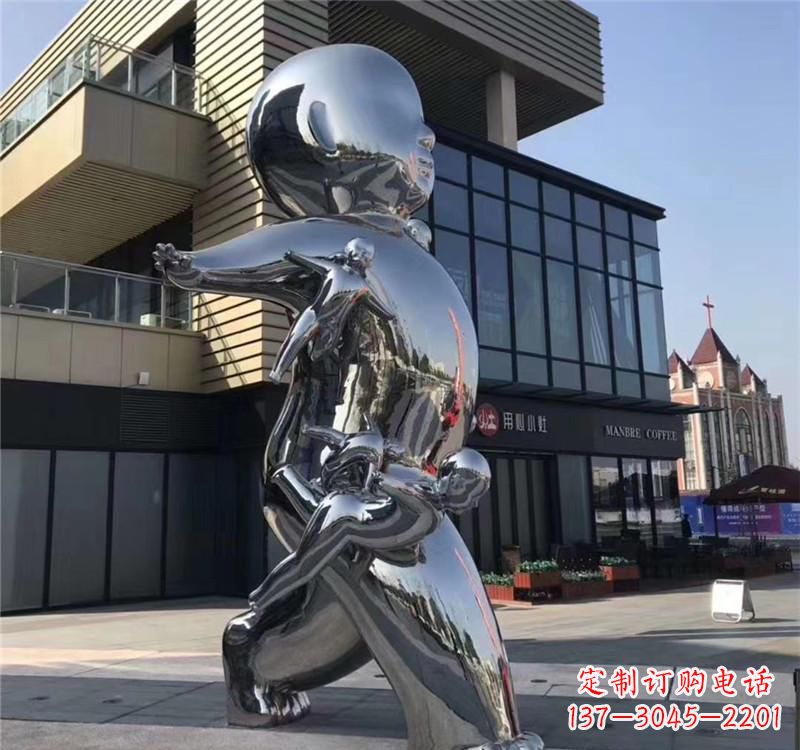 漳州不锈钢儿童雕塑精致的艺术之作