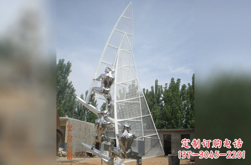 漳州不锈钢帆船雕塑精美的艺术品