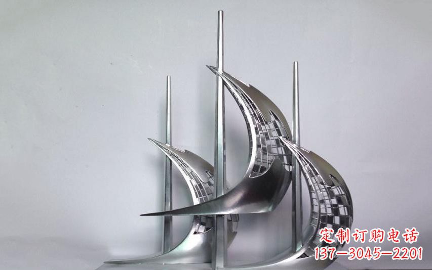 漳州不锈钢帆船雕塑——海洋之旅的象征