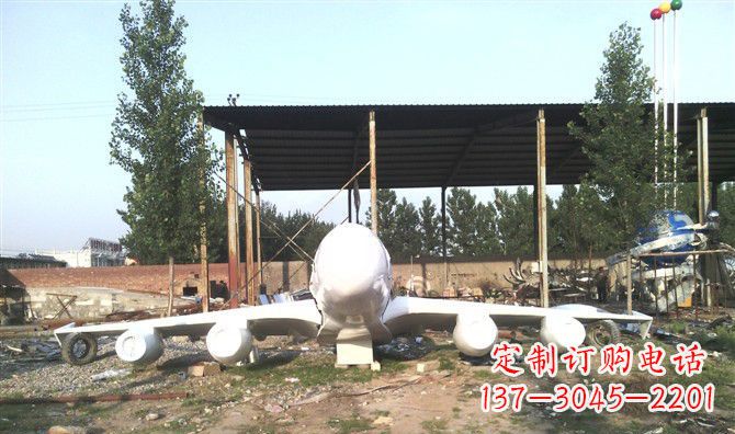 漳州不锈钢飞机雕塑给空中飞行者的致敬