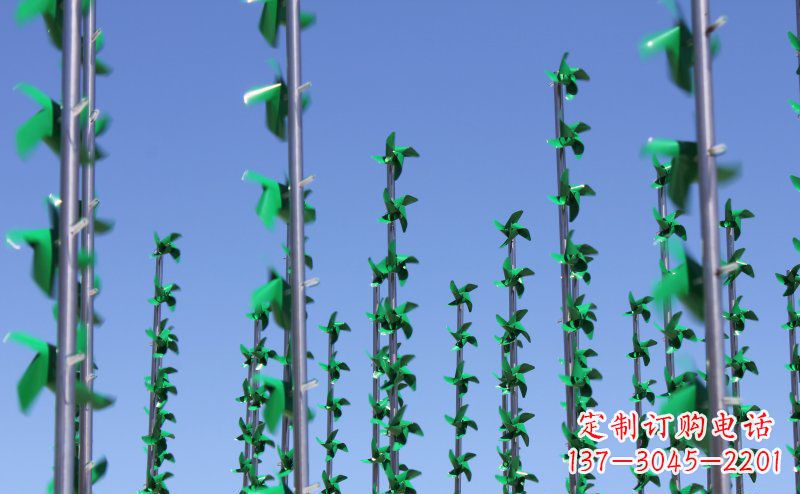 漳州不锈钢风车雕塑灵动而又精致