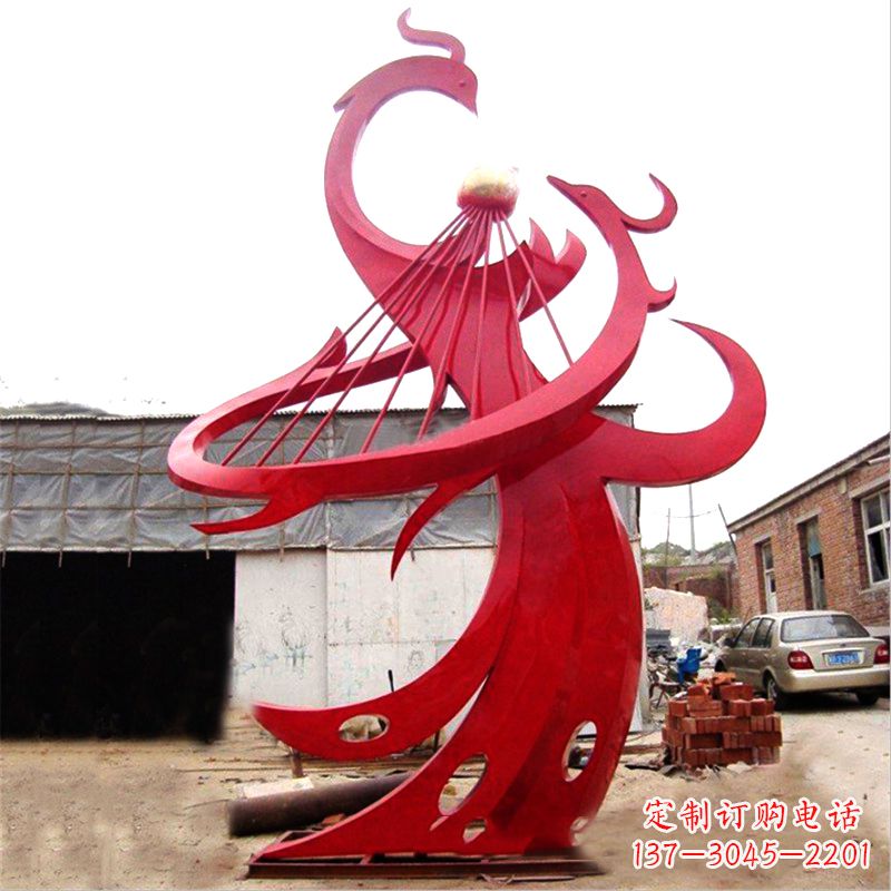 漳州不锈钢凤凰雕塑绚丽多彩的艺术瑰宝