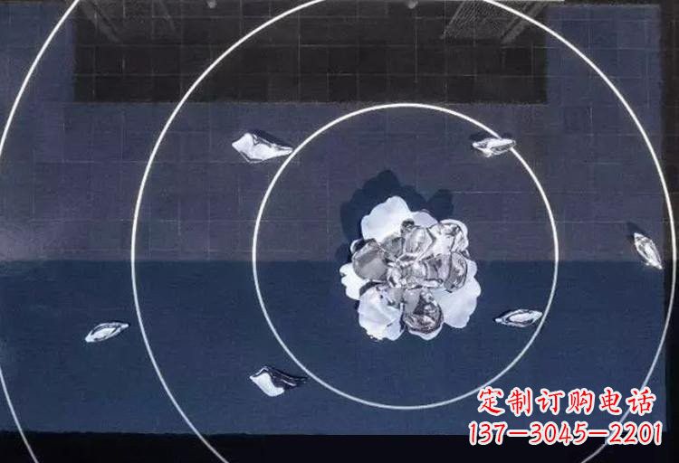 漳州不锈钢莲花雕塑——给公园增添一抹绚丽