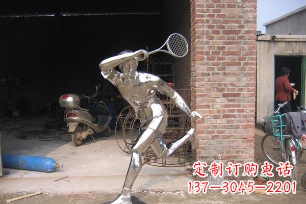 漳州羽毛球雕塑——点亮不锈钢公园