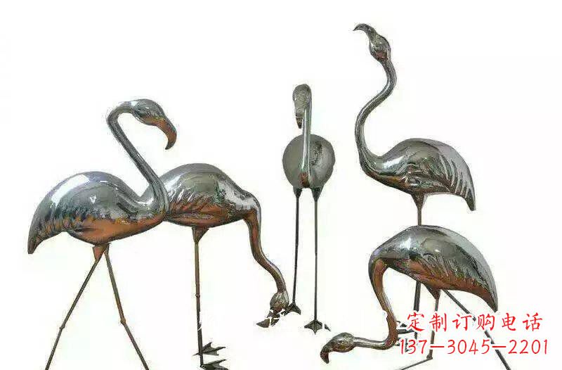 漳州不锈钢火烈鸟雕塑——美丽的自然之美