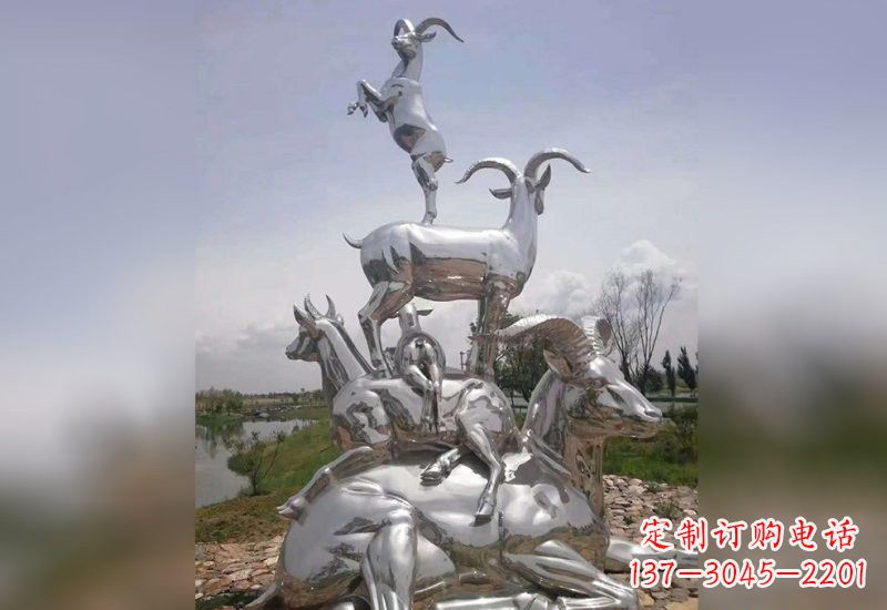 漳州不锈钢羊雕塑精美绝伦