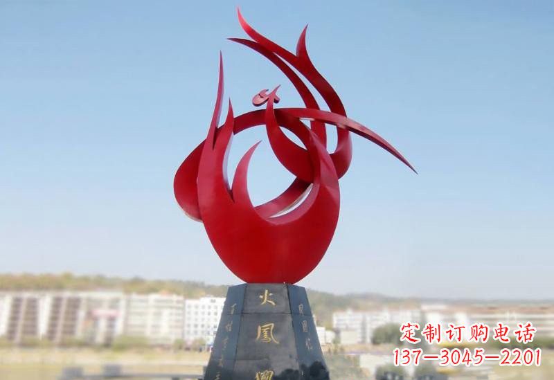漳州凤凰雕塑——点缀不锈钢公园
