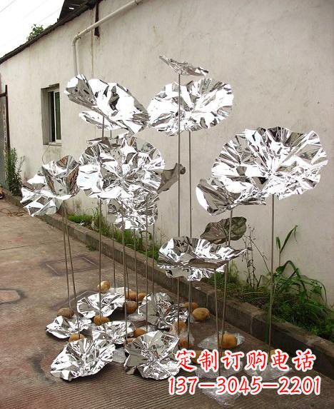 漳州不锈钢荷叶雕塑——精美绝伦