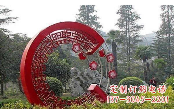 漳州不锈钢公园圆环雕塑——精美的艺术瑰宝