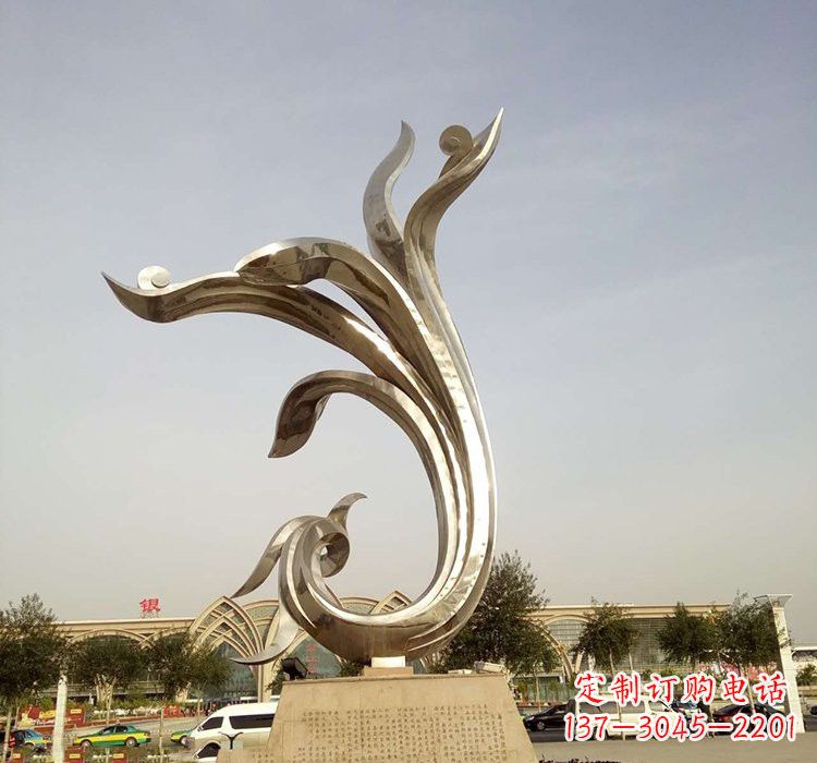 漳州凤凰雕塑,让不锈钢广场更加精彩