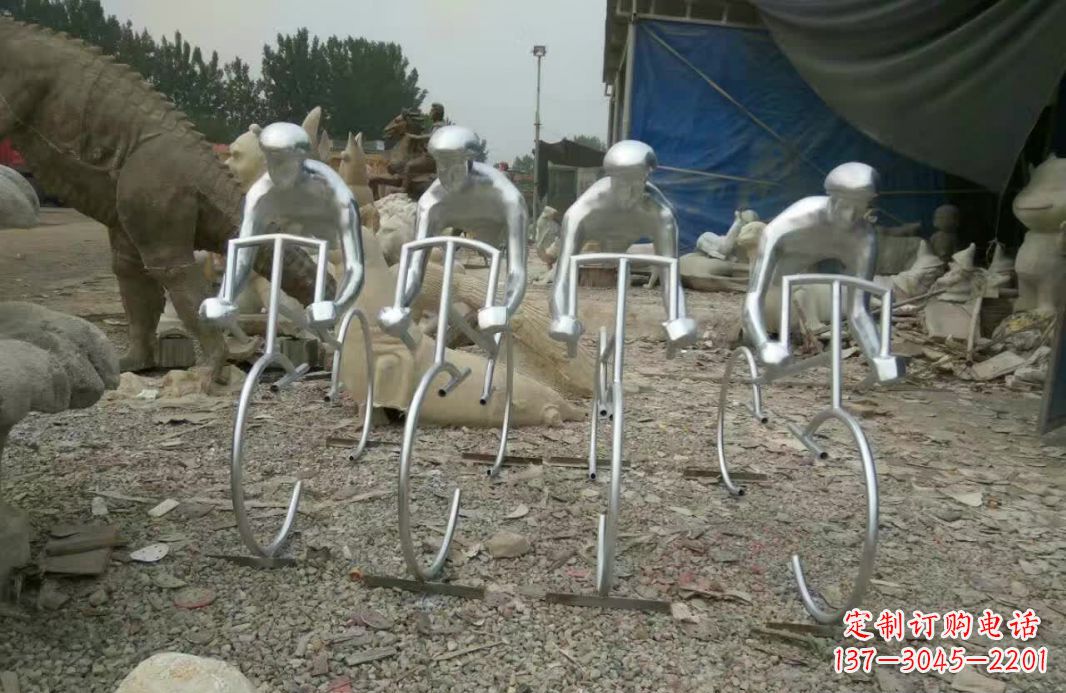 漳州不锈钢自行车雕塑——美丽的自行车文化精神