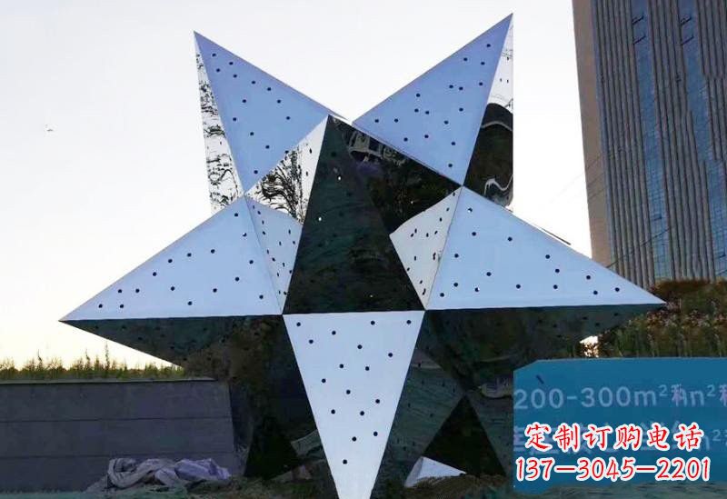 漳州不锈钢五角星雕塑精致的艺术品