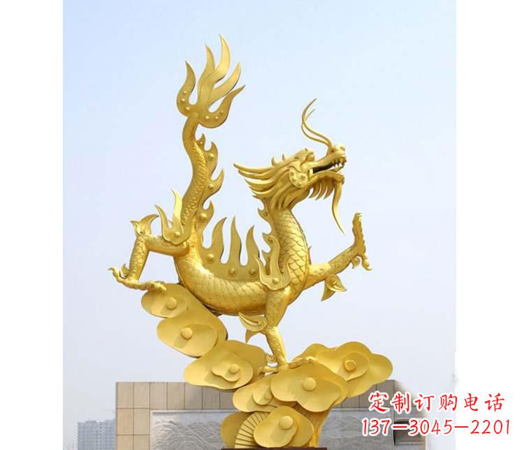 漳州不锈钢虎跃雕塑——传承英雄气概