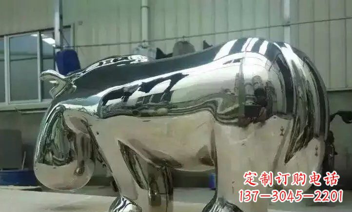 漳州不锈钢河马雕塑一种新颖的艺术形式