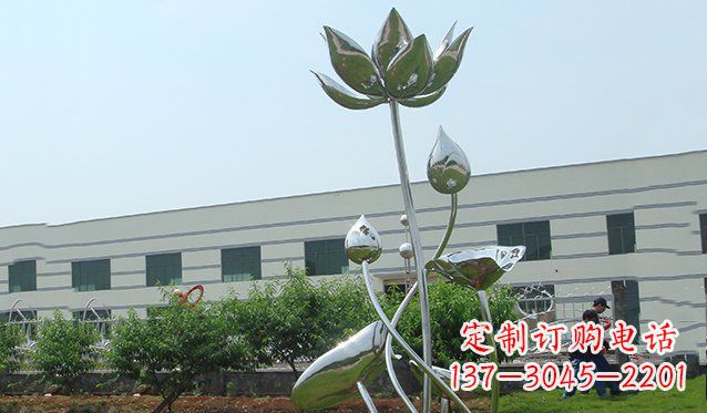 漳州不锈钢荷花雕塑