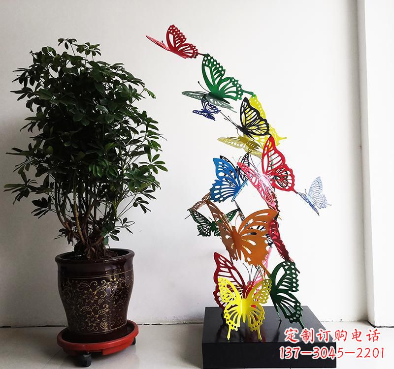 漳州不锈钢蝴蝶雕塑精美的艺术品