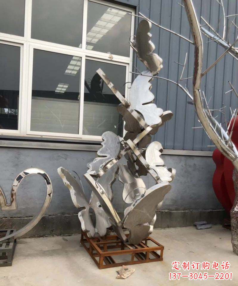 漳州蝴蝶之舞不锈钢雕塑精美绝伦
