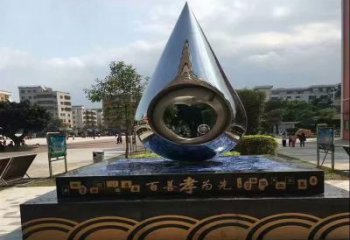 漳州不锈钢水滴雕塑——百善孝为先