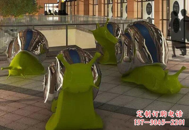 漳州不锈钢蜗牛雕塑融合现代技术与传统艺术