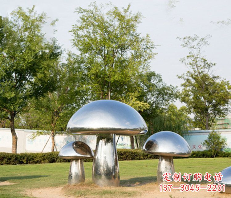 漳州不锈钢蘑菇雕塑精致而美观