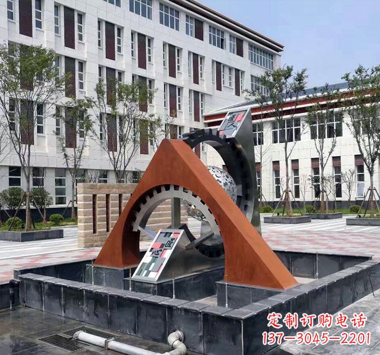 漳州不锈钢齿轮雕塑精湛工艺展现匠心