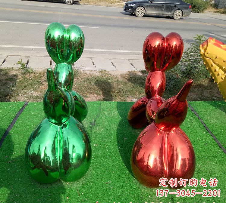漳州不锈钢气球狗雕塑