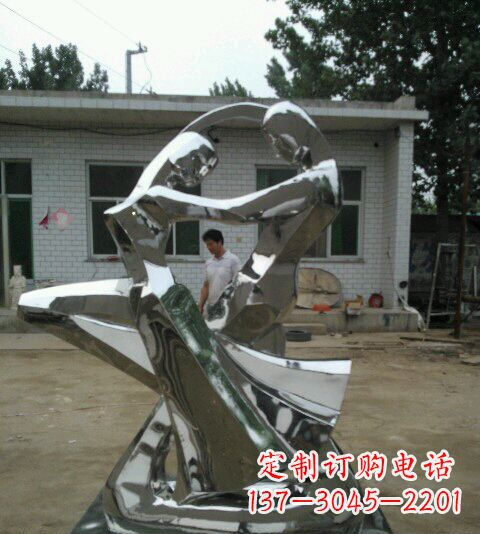 漳州浪漫的不锈钢情侣雕塑