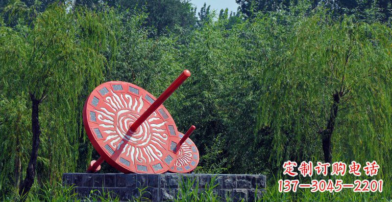 漳州不锈钢日晷校园雕塑点亮校园时光