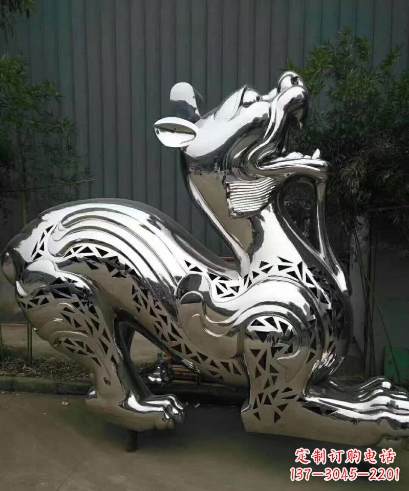漳州不锈钢麒麟象征着祥和与美好