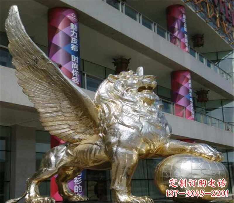 漳州不锈钢狮子雕塑象征力量与美