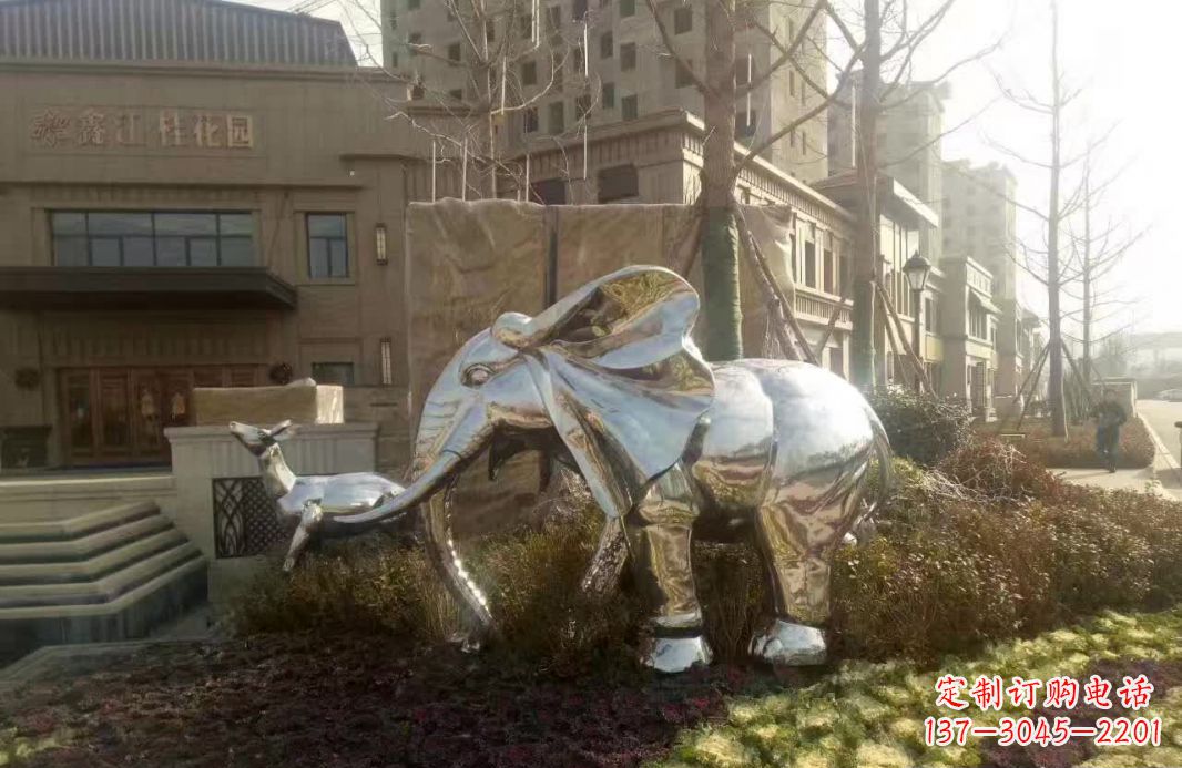 漳州不锈钢大象雕塑——美轮美奂的艺术精品