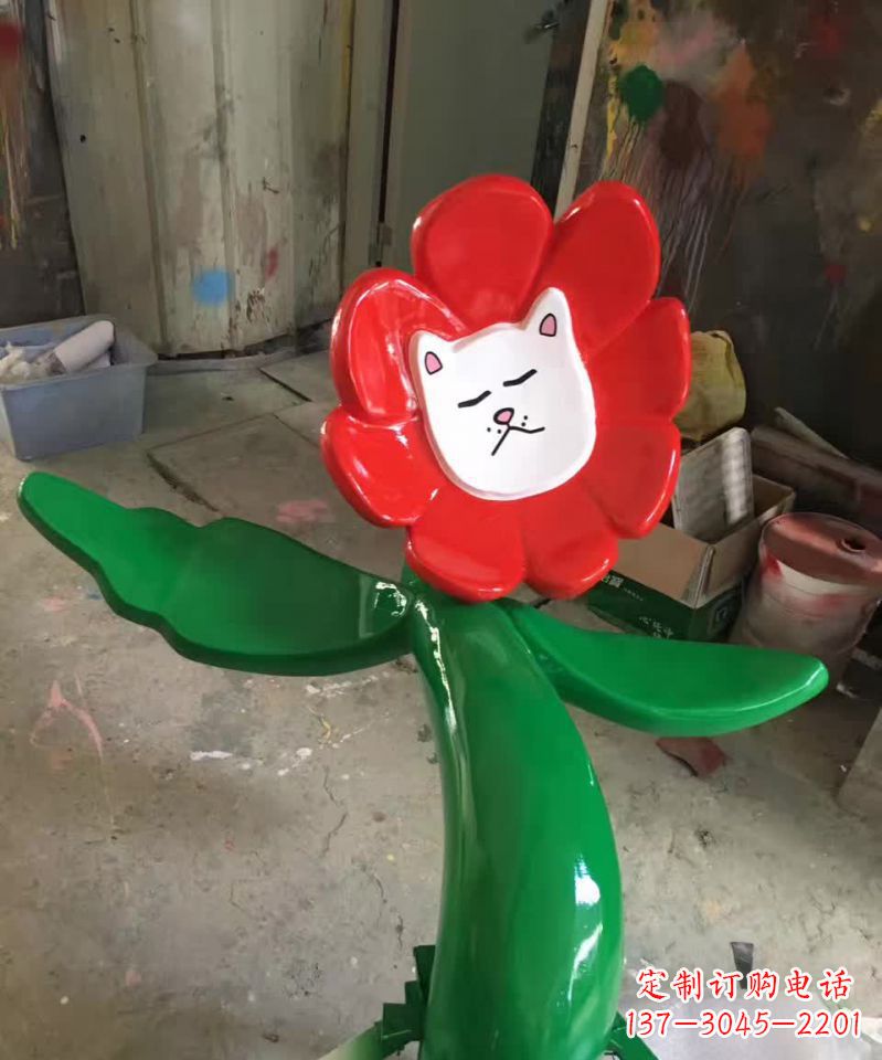 漳州不锈钢太阳花雕塑美丽的景观装饰