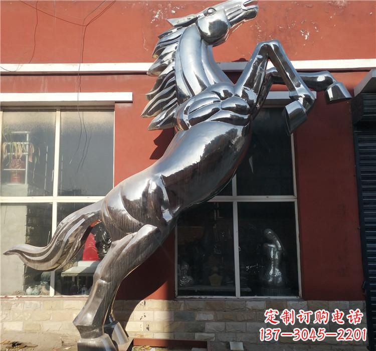 漳州不锈钢跳跃马雕塑