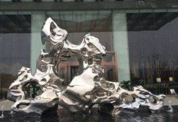 漳州精美太湖石雕塑，不锈钢企业的杰作