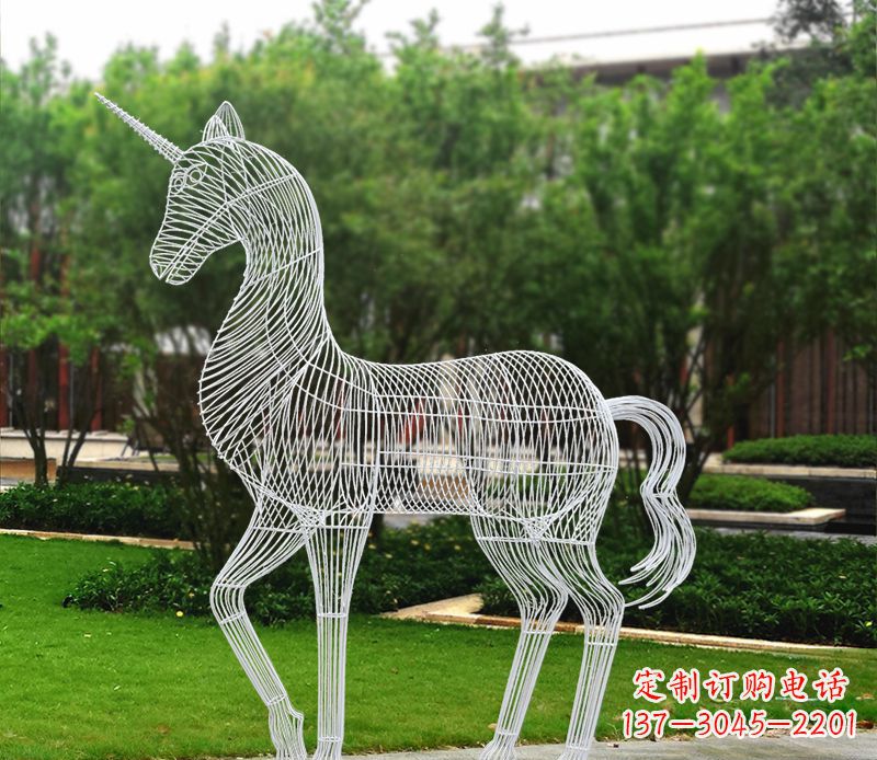 漳州不锈钢马雕精美艺术品