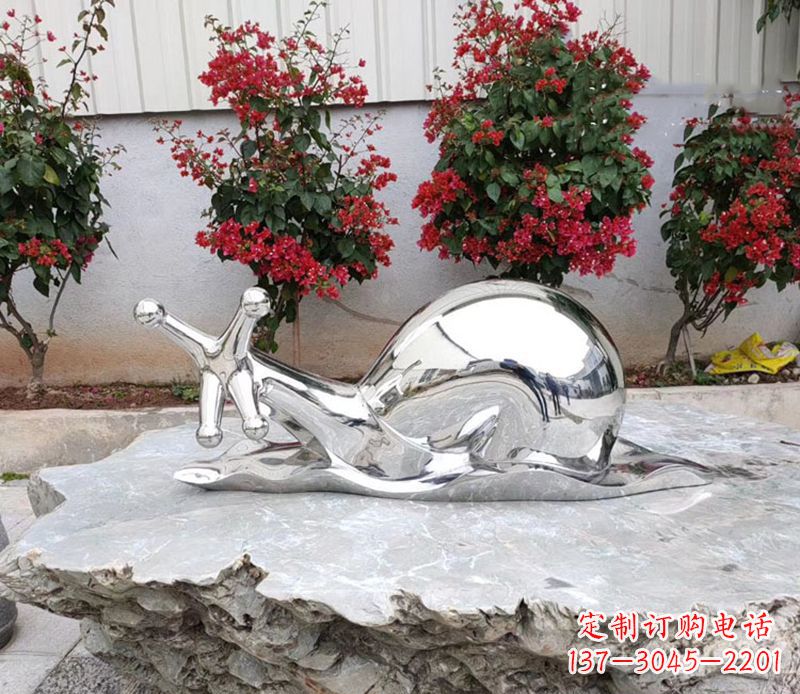 漳州不锈钢蜗牛雕塑精致细腻的艺术之美