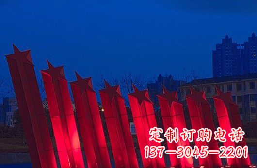 漳州不锈钢五角星雕塑铸就永恒之美