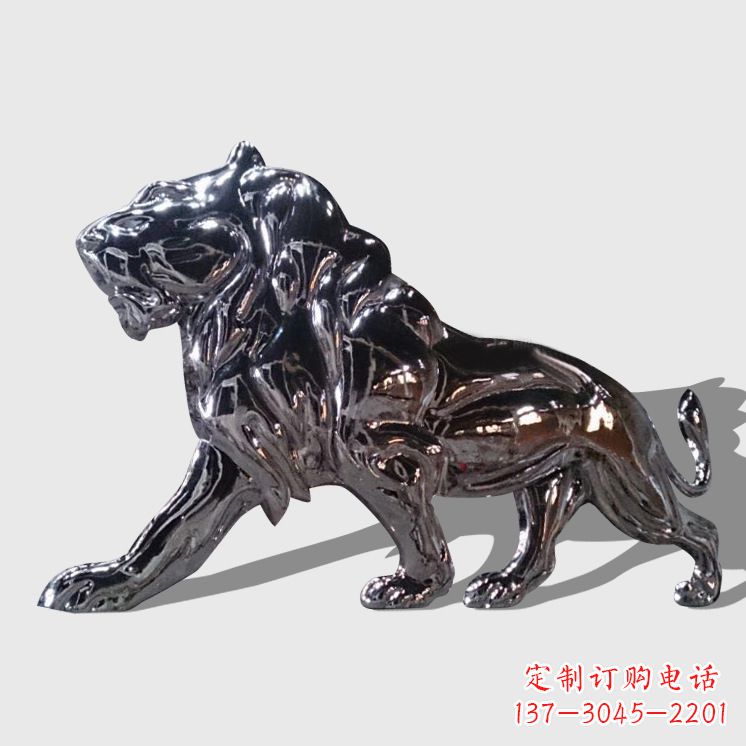漳州不锈钢西洋狮子雕塑