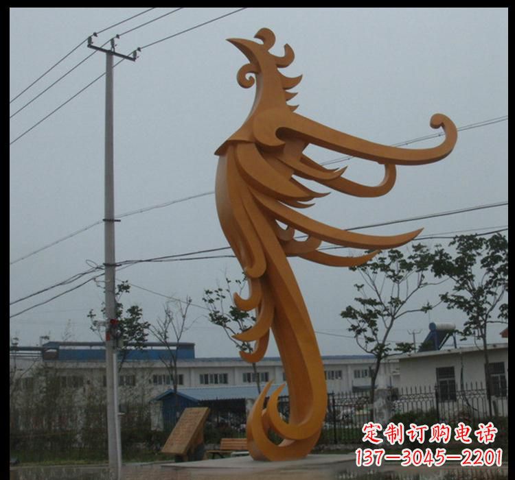 漳州不锈钢凤凰雕塑抽象艺术的精美杰作