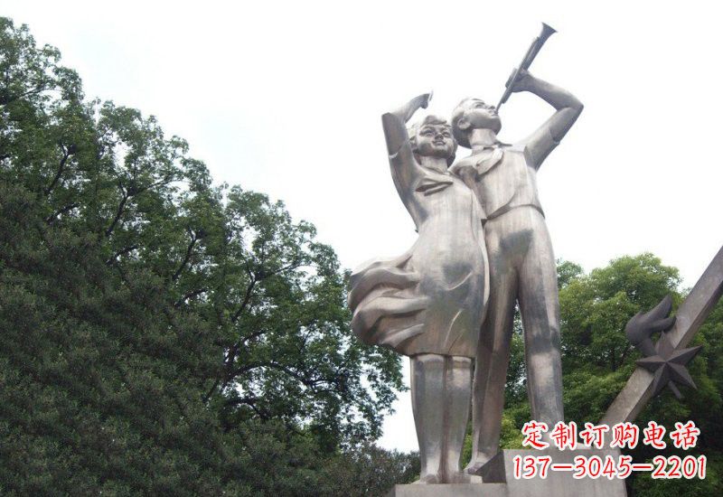 漳州不锈钢小学生雕塑缔造美丽校园新风貌