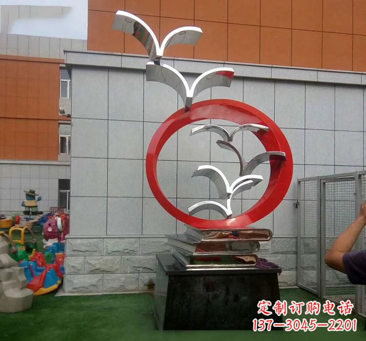 漳州不锈钢书籍雕塑校园的精美装饰