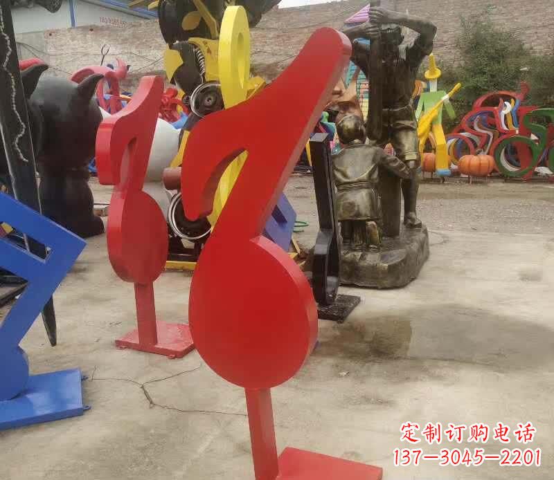 漳州不锈钢音符雕塑悠扬的音乐美学