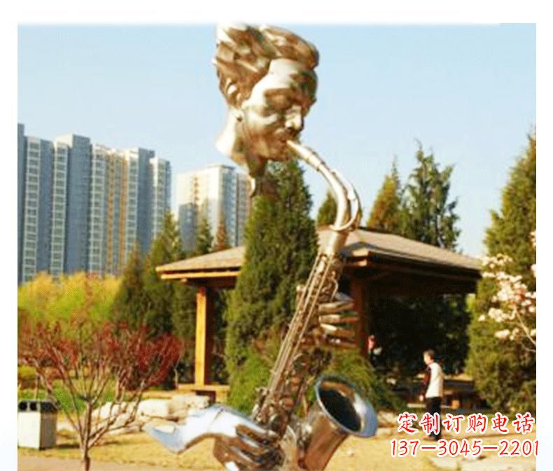 漳州不锈钢音乐萨克斯雕塑